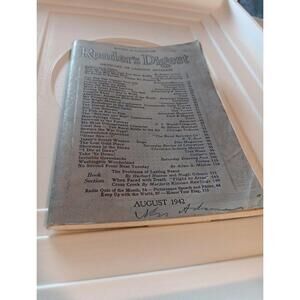 Vintage Reader's Digest August 1942 Magazine